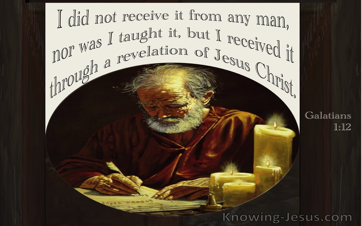 Galatians 1:12 Received Through A Revelation Of Jesus Christ (windows)01:05